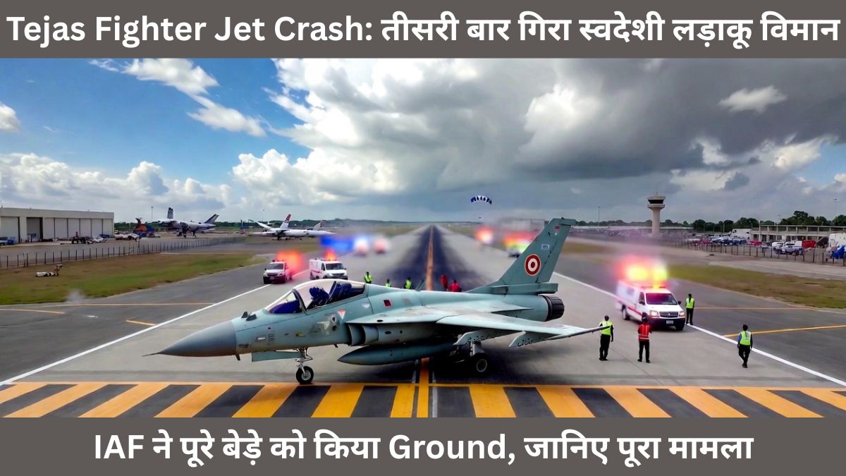 Tejas Fighter Jet Crash: तीसरी बार गिरा स्वदेशी लड़ाकू विमान — IAF ने पूरे बेड़े को किया Ground, जानिए पूरा मामला